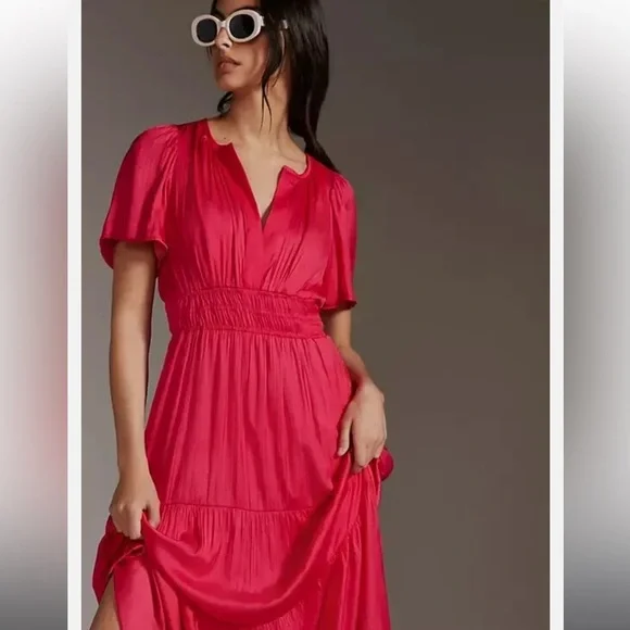 Anthropologie Somerset magenta Dress - Picture 16 of 16